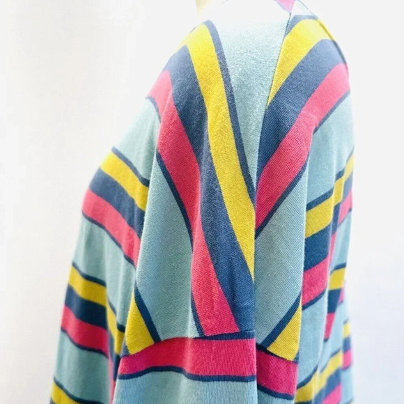 NWT SO Juniors Long Sleeve Pullover Round Neck Striped Mulit-Colored Shirt Sz XL - Picture 5 of 12